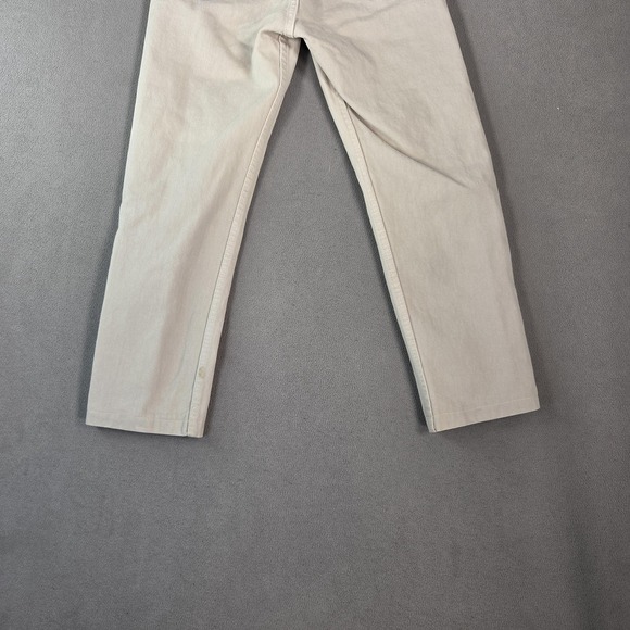 Vintage Levis 501 Jeans Mens White Button Fly Made USA Denim 90s Fits 21x25 - Picture 4 of 16